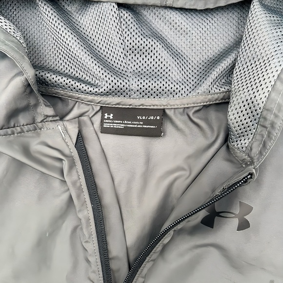 Under Armour Boys 2 in 1 Packable Hooded Windbreaker Jacket Folds Into Backpack - Picture 4 of 7